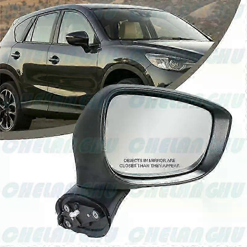 unique For Mazda CX-5 2015 2016 US Version Right Side 6 Pins Black Painted Mirror Assembly MA1321208 With Heated Turn Light