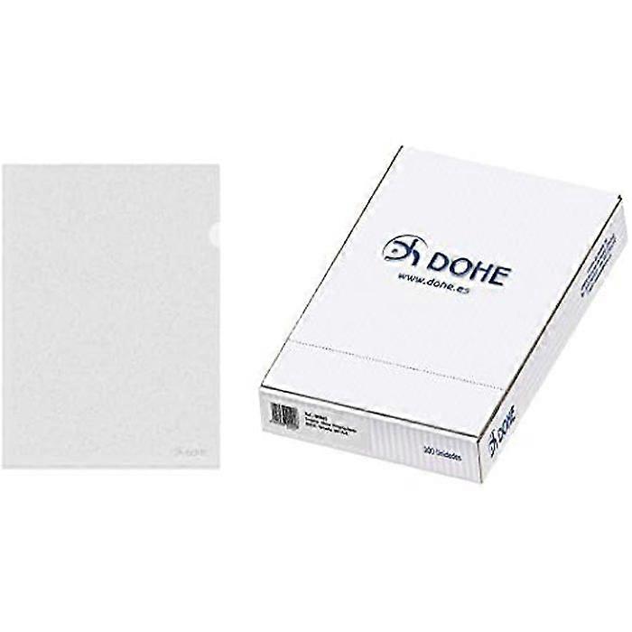 A4 Folder - DOHE - Basic - Transparent - 100 units - Polypropylene