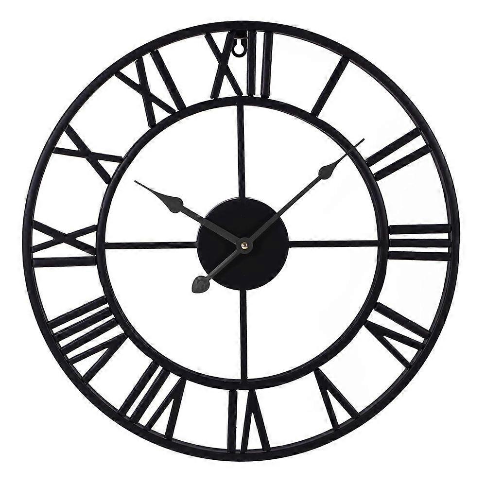 Simple Retro Clock Decoration-47CM Black