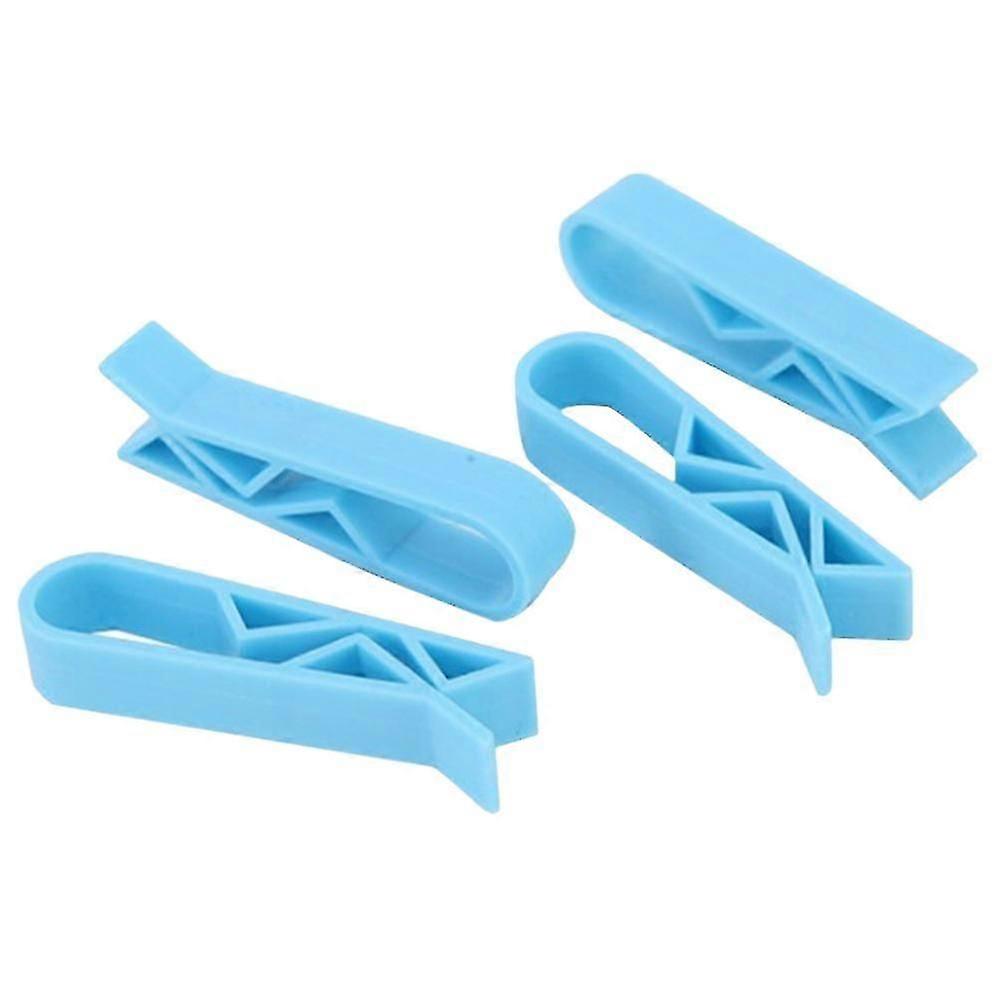 20pcs Trash Bag Clip Simple Pratical Fixed Waste Bin Bag Holder Rubbish Clip Garbage Can Clamp Holder (blue)