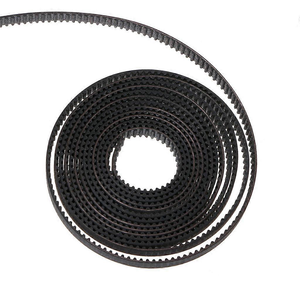200CM GT2 6mm Open Timing Belt GT2 Rubber Aramid Fiber Cut to Length Open Ended Rope for 3D Printer Black