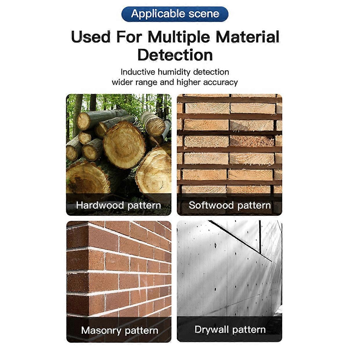 Full Angle Inverted Moisture Detector Wood Moisture Meter