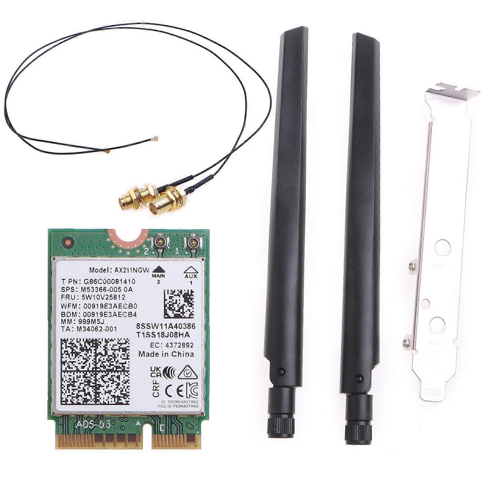 AX211NGW M2 CNVio2 für Key Wireless Card WiFi 6E Desktop Kit 2.4/5G 802.11ac Ada