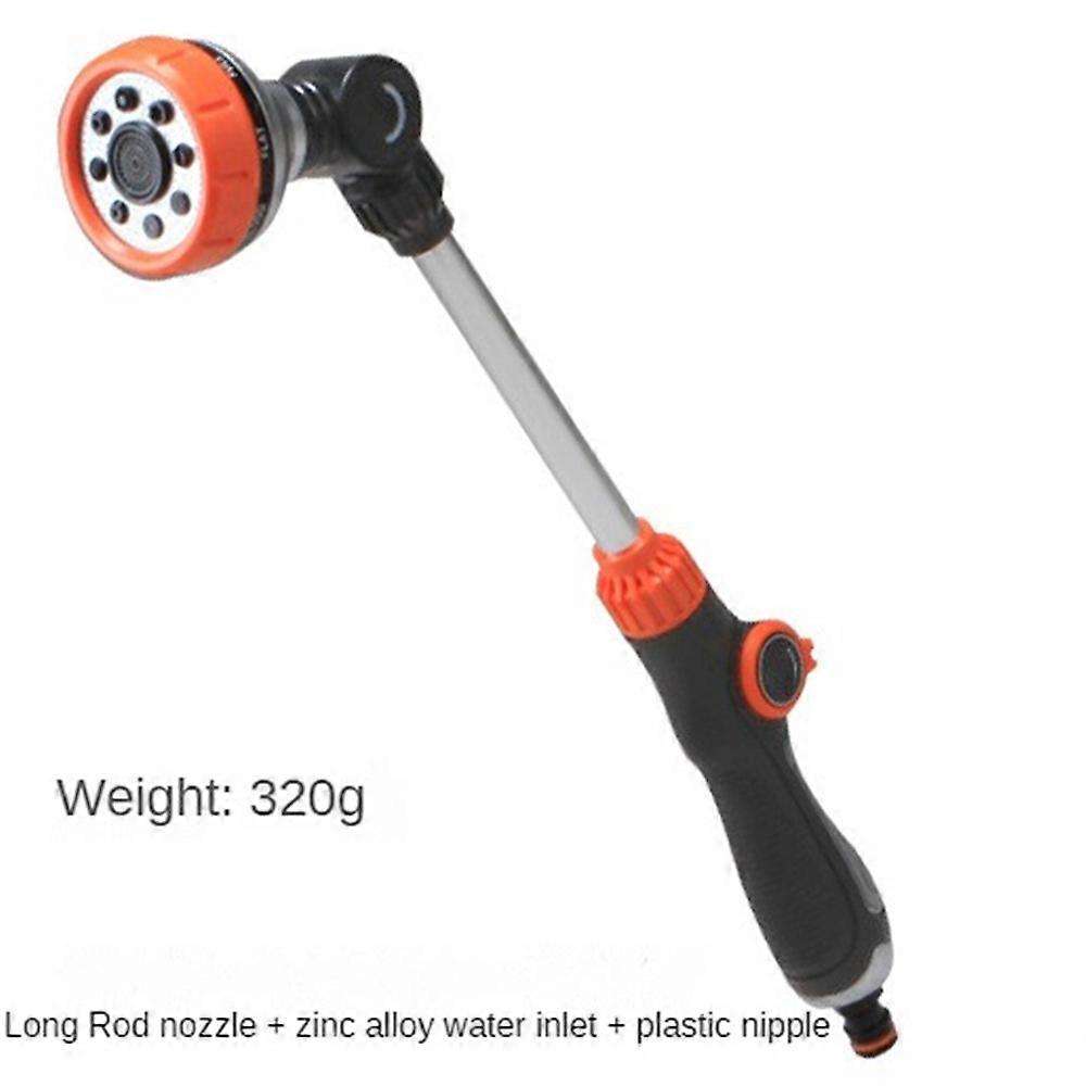 47 سنتيمتر سقي بندقية حديقة فوهة 180 درجة قابل للتعديل غسيل السيارات رش الماء بندقية 8 أنماط رش العشب سقي أدوات متعددة الوظائف