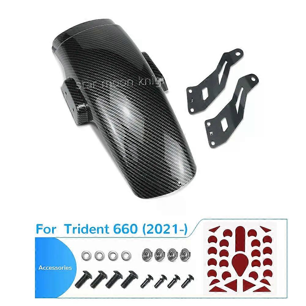 con Motorcycle Accessories For Trident660 Trident 660 2021 2022 2023 2024- Fender Splash Guard Front Wheel Mudguard Extended