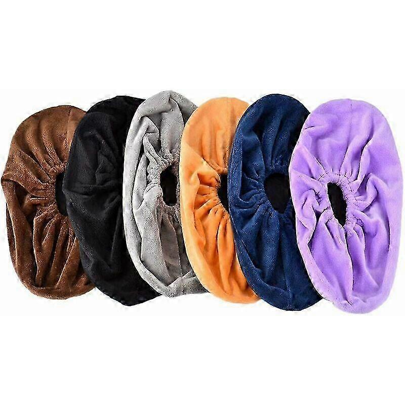 Reusable Fabric Shoe Covers with Flannel Slippers for Nursery Home and Computer Office by QPUION
