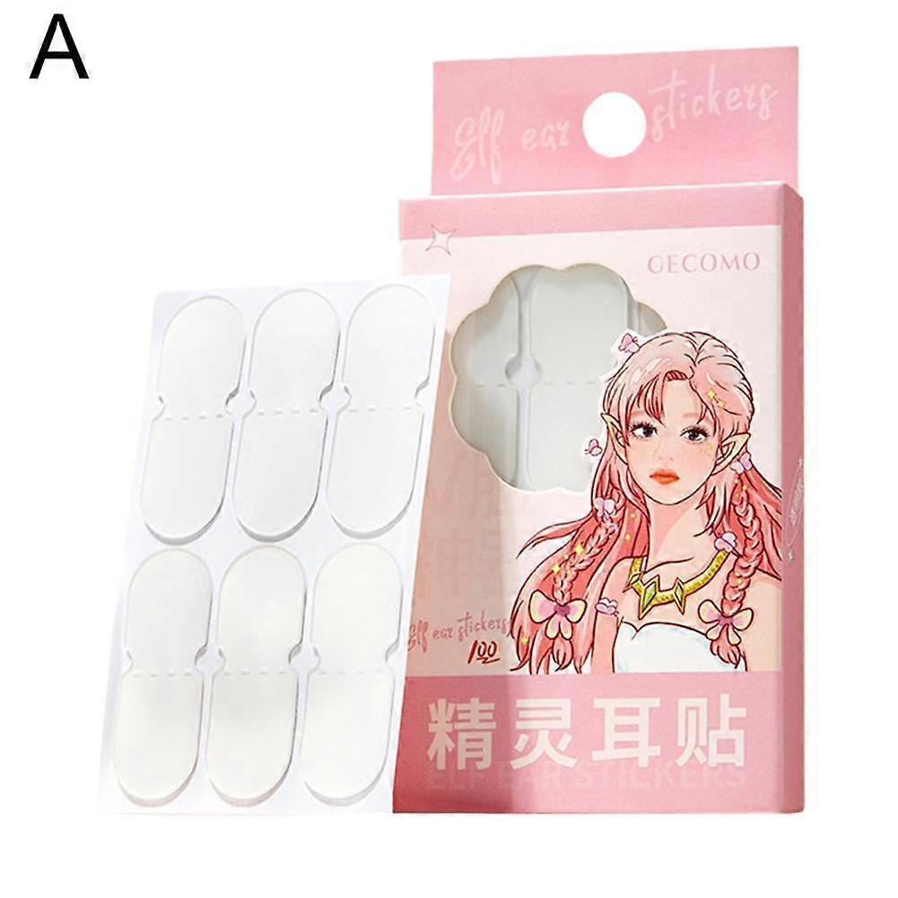 Earlobe Support Stickers, Ear Vertical Stickers for Makeup, Invisible Elf Ear Stickers, Strong Support for Concave Ears, Creates Natural Ear Cont
