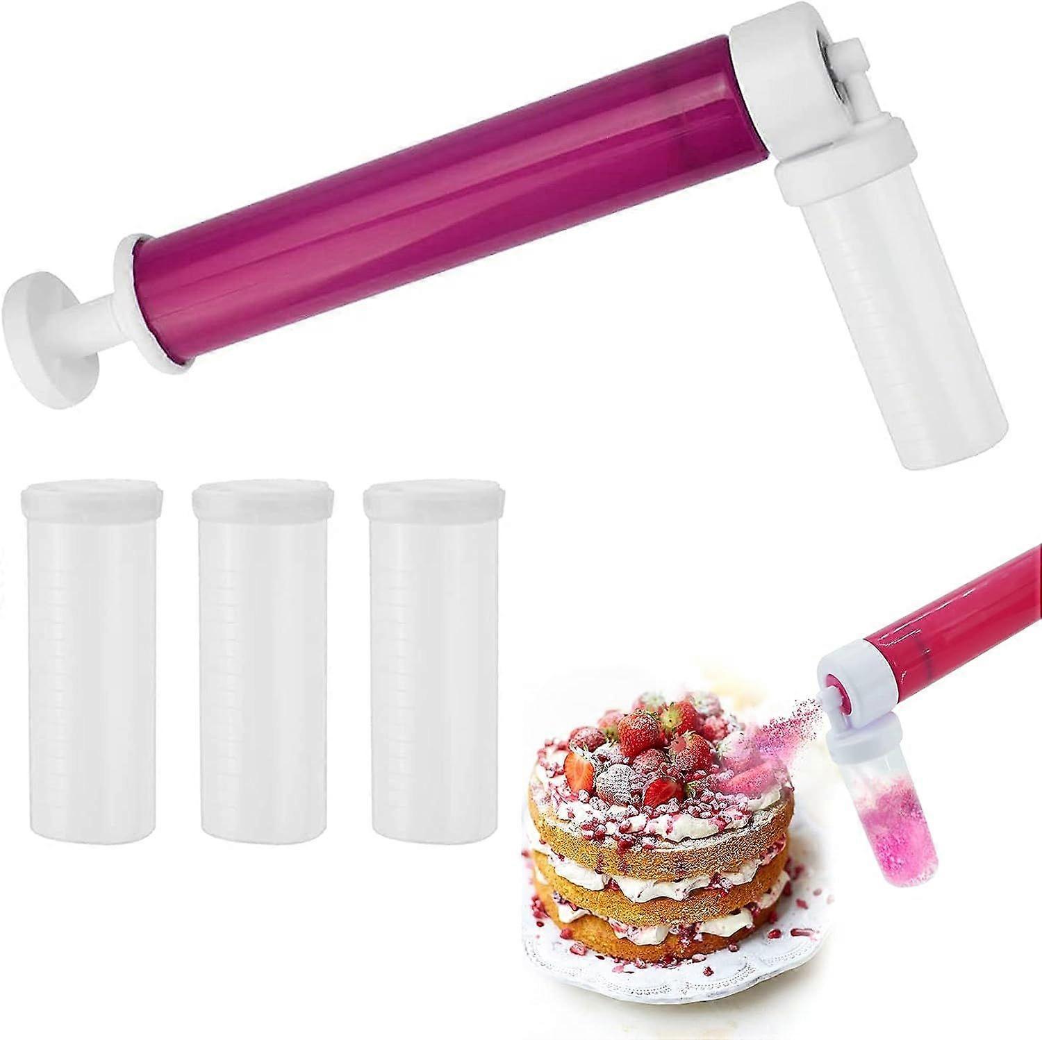 4 رذاذ كعكة البخاخة كيت كعكة تزيين بندقية للكب كيك والحلويات