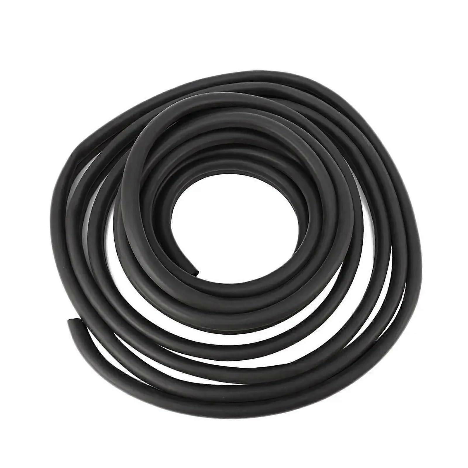 3M Black Trim Seal with Top Bulb, PVC Plastic, Waterproof Door Window Protector Seal, Anti-Noise, 17ft Length