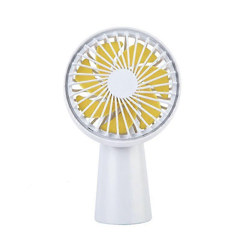 USB Handheld Big Wind Silent Small Fan (WHITE)