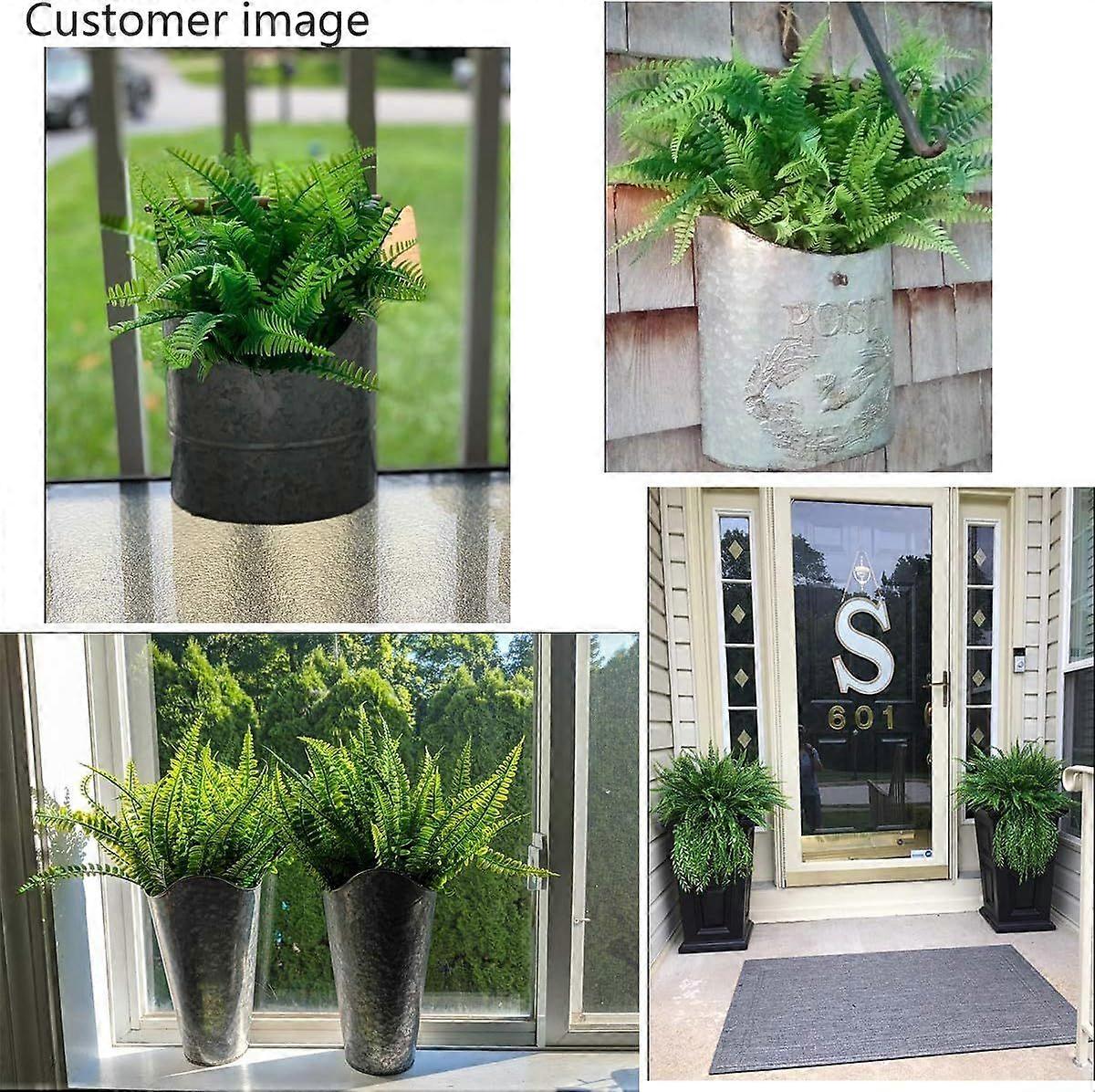 6 Pack Artificial Plants Garden Decorations