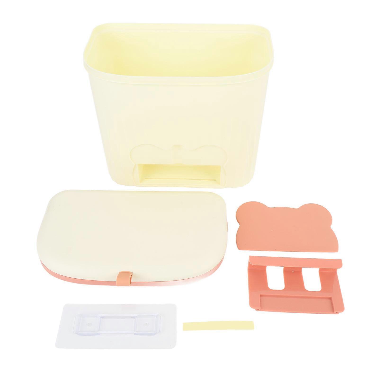 Under Sink Trash Can Large Capacity Wall Mountable Space Saving Hanging Garbage Bin with Lid for Kitchen Bathroom