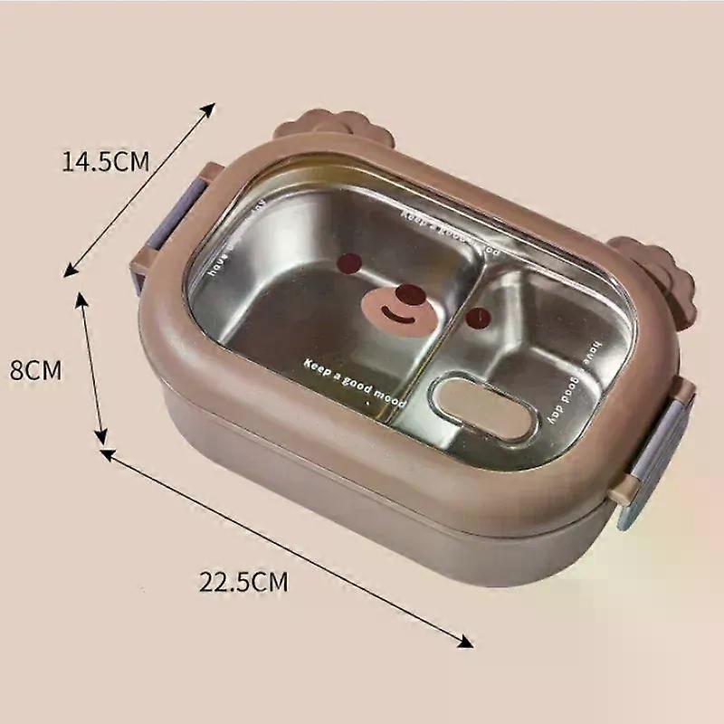 Stainless Steel Lunch Box Kids School Bento Box Kids Sealed Portable Food Container Separate Heatable Lunchbox Kitchen Organizer