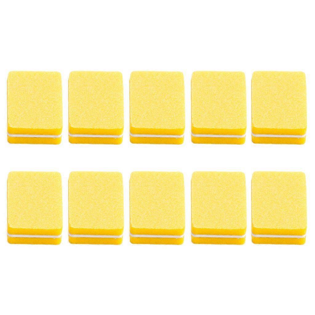 10pcs Double-sided Mini Nail File Blocks Colorful Nails Polish Sanding Buffer Strips Polishing