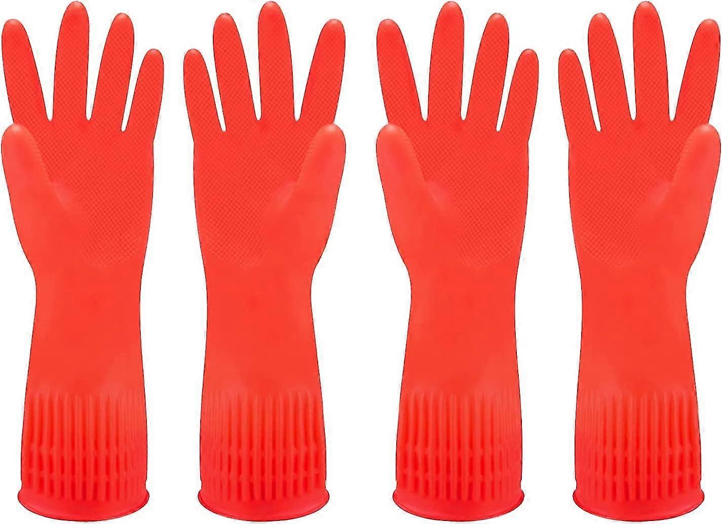 Diskhandskar i gummi, 2 par, orange