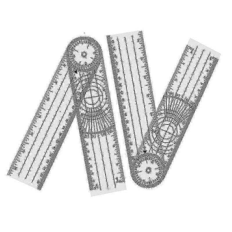 4 Pieces Goniometer Physiotherapy 360 Degree Rotation--