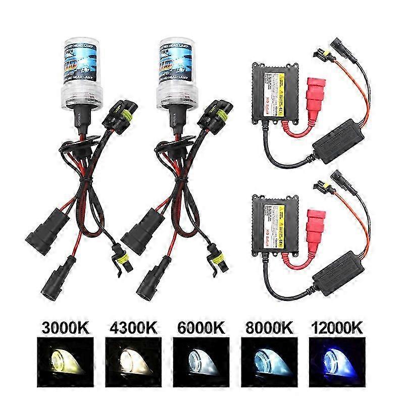 Slim Ballast Kit for 35W-55W Car Xenon HID Bulbs with H1 H3 H7 H11 9005 9006 Auto Headlights Available in 4300K 6000K 8000K and 12000K