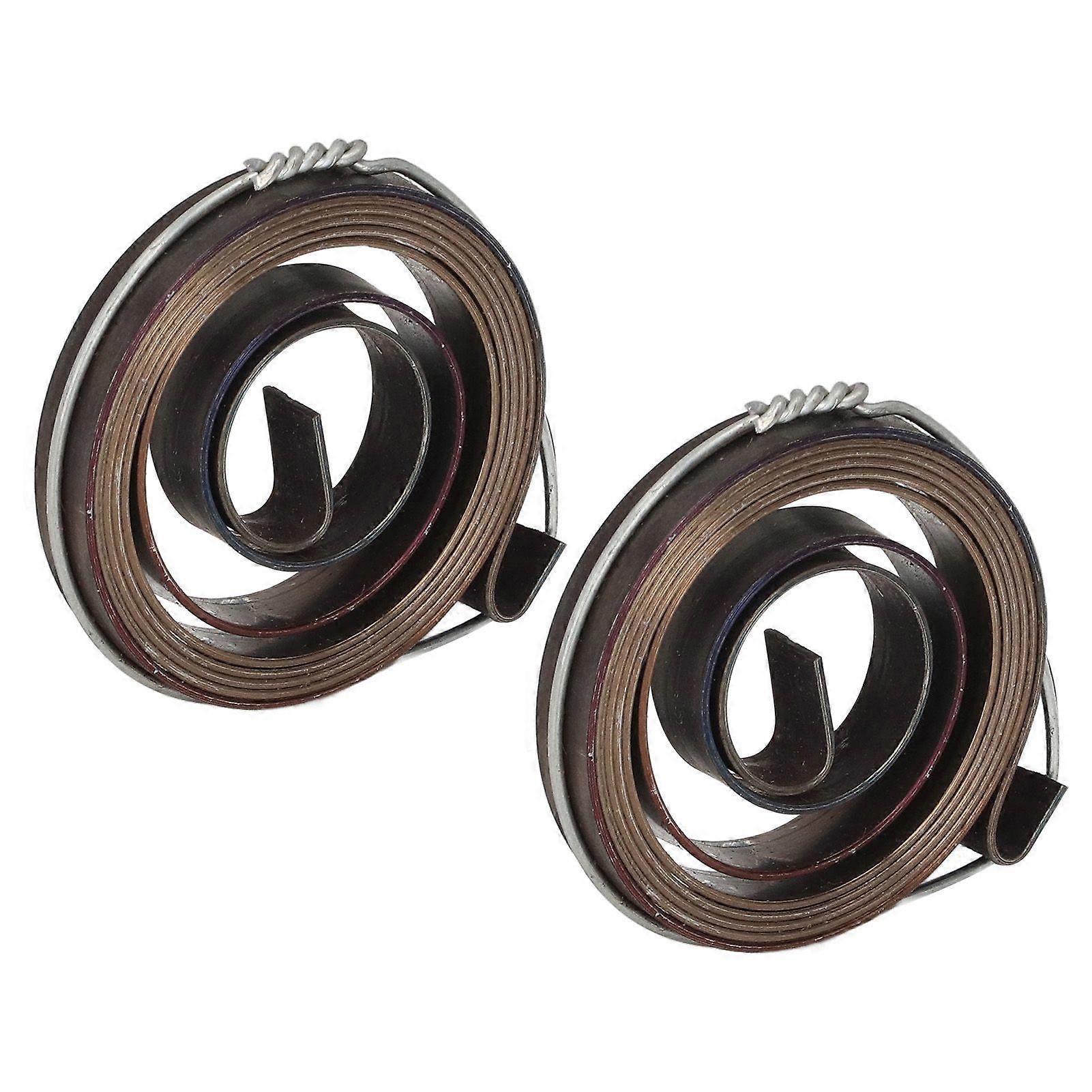 2Pcs Bench Drill Press Return Spring Chromeplate Robust Stable Quill Feed Return Coil Spring