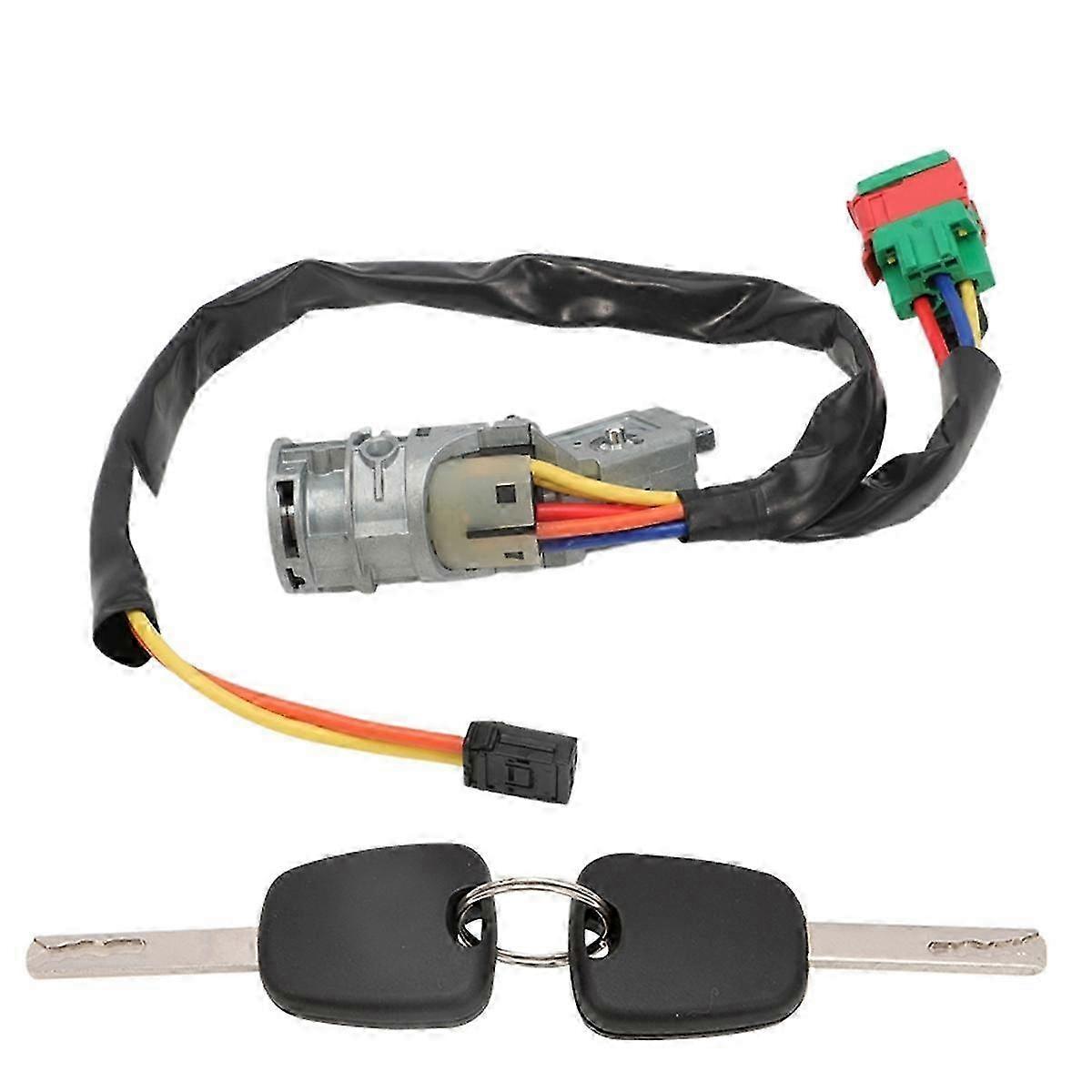 Compatible with C2 C3 2002-2010 Ignition Lock Cylinder Switch 4162AH 4162AG Ignition Switch Lock Rep