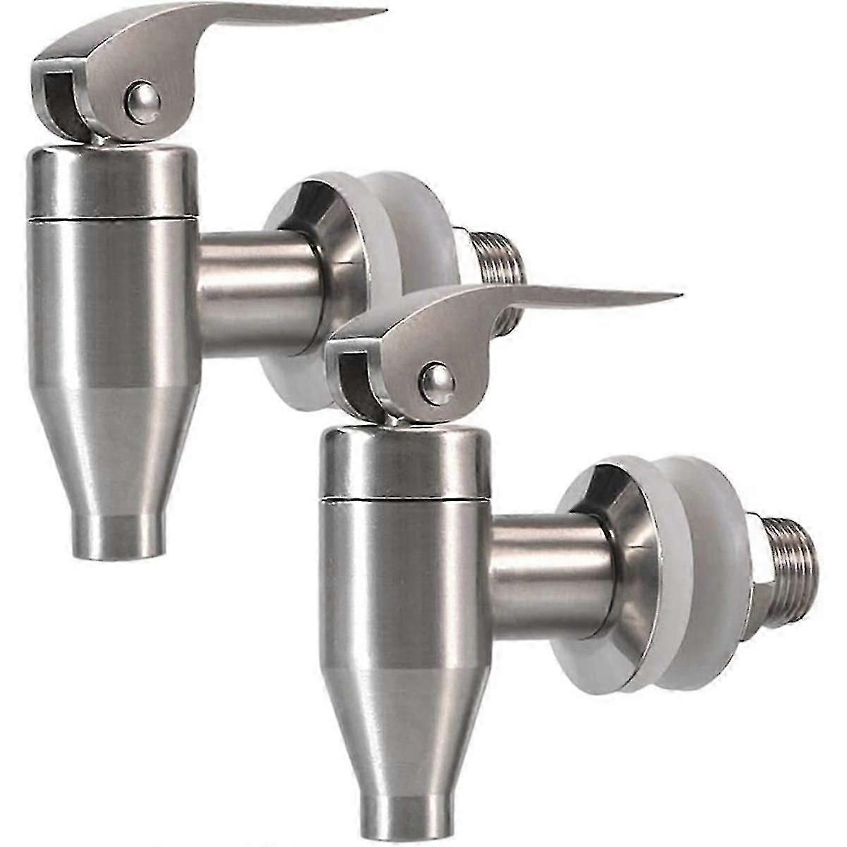 Distributeur de boissons en acier inoxydable Robinet à robinet à robinet à soudre de style poussoir de remplacement, paquet de 2