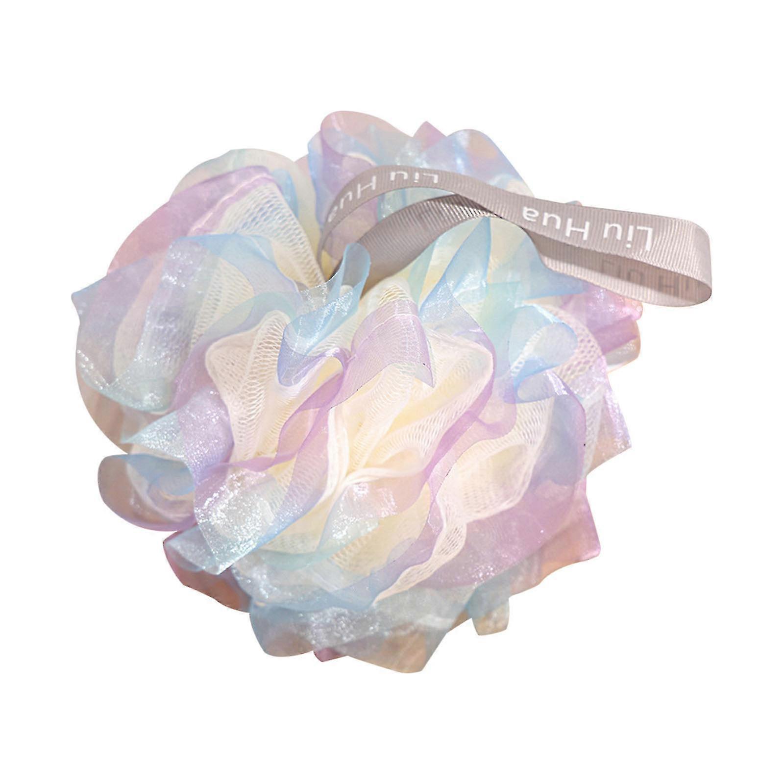 Dreamy and Colorful Bath Flower – Soft, Non-Scattering Scrubbing Bath for Friendly Experience a Beautiful and