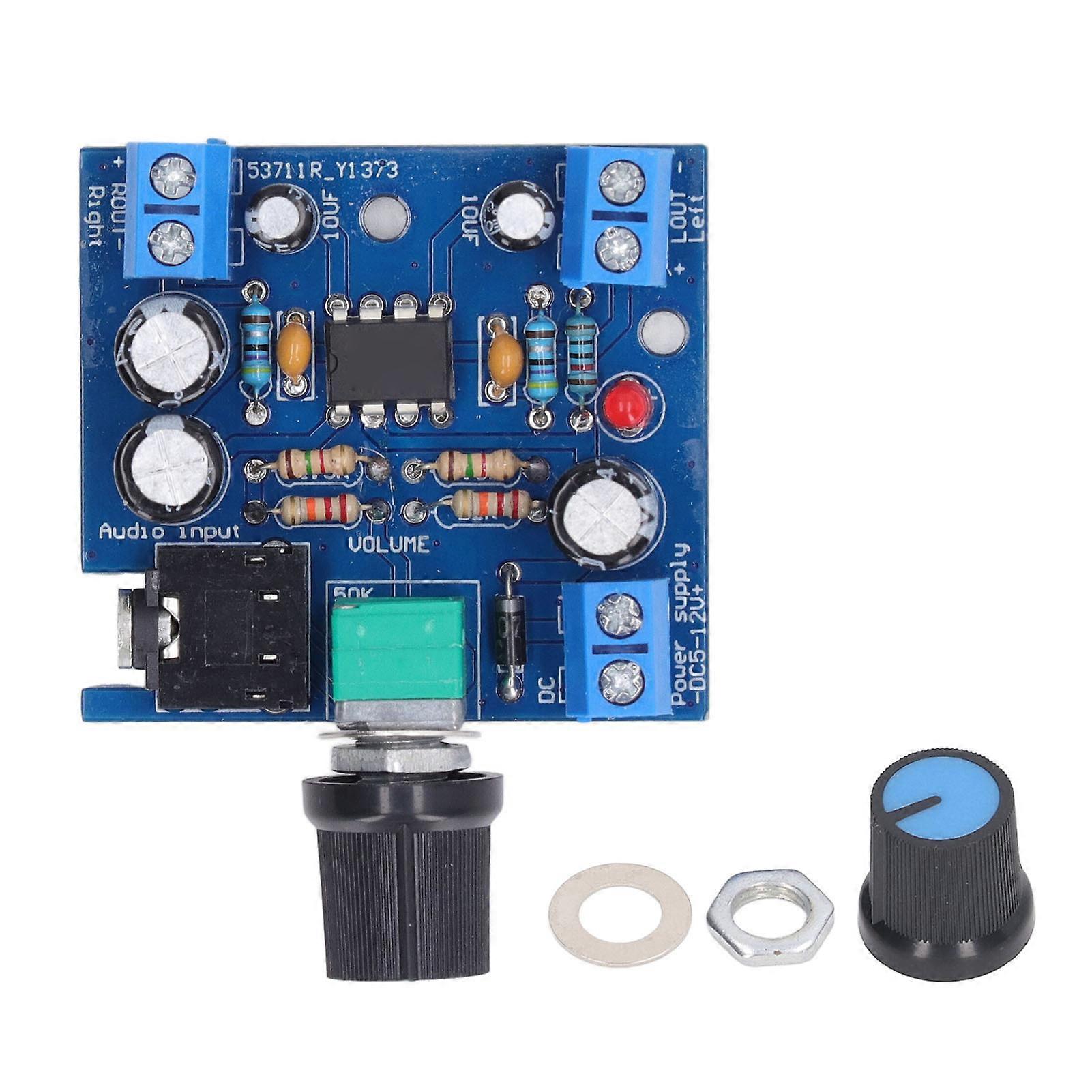 o Amplifier Board 15W Dual Channel Volume Adjustment Power Amplifier o Module DC 5‑12V