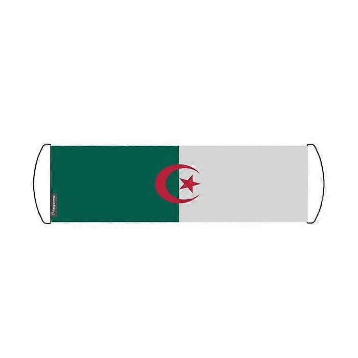 Scrolling Banner – Flag of Algeria – 24 x 70 cm – Polyester – Hand Flag