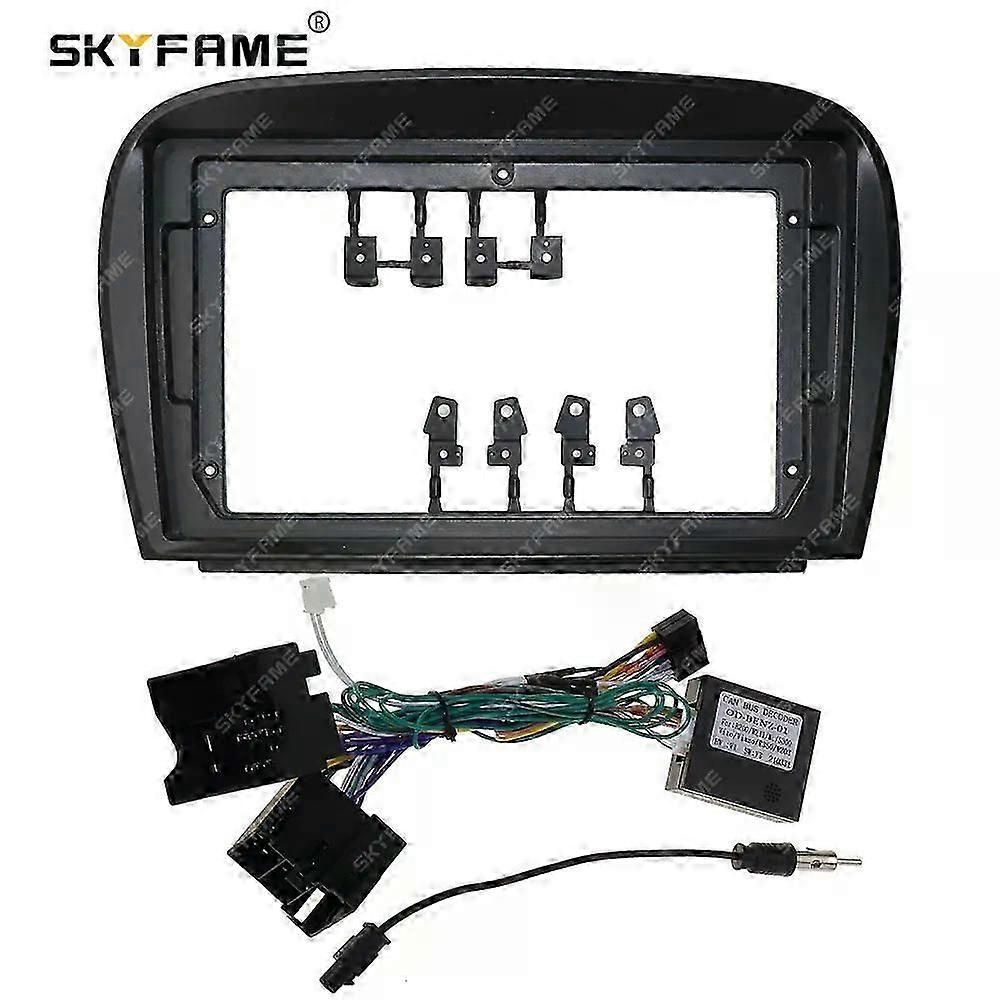 Applies to Car Frame Fascia Canbus Adapter Radio Fitting Panel Kit Suitable for Benz SL Class W230 CLC SLK R230 SL350 SL500 SL55 SL600 SL65