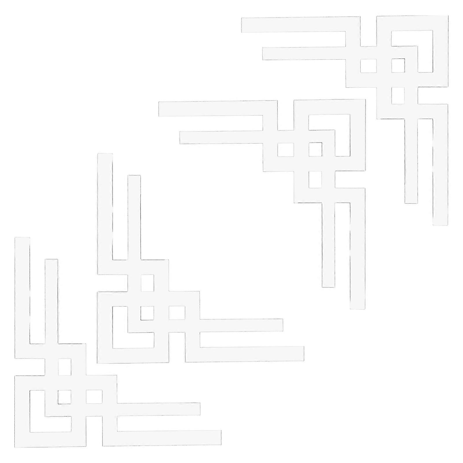 Mirror Design Wall Stickers for Corners, Enhancing