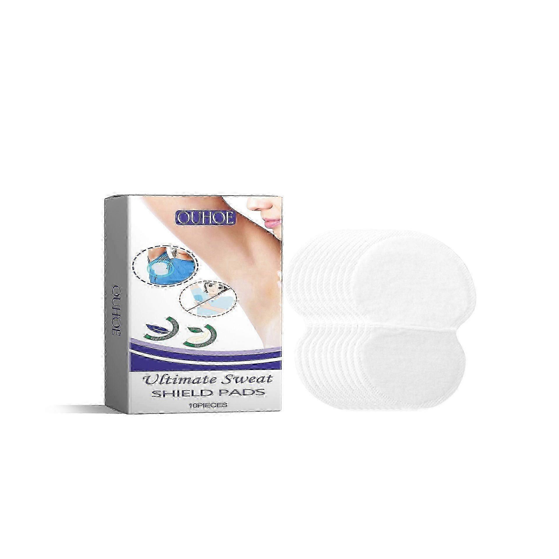 Ouhoe Armpit Deodorant Stickers Underarm Sweat Absorption Invisible Long-Lasting Summer Antiperspirant Pad Slim Sweat Stick