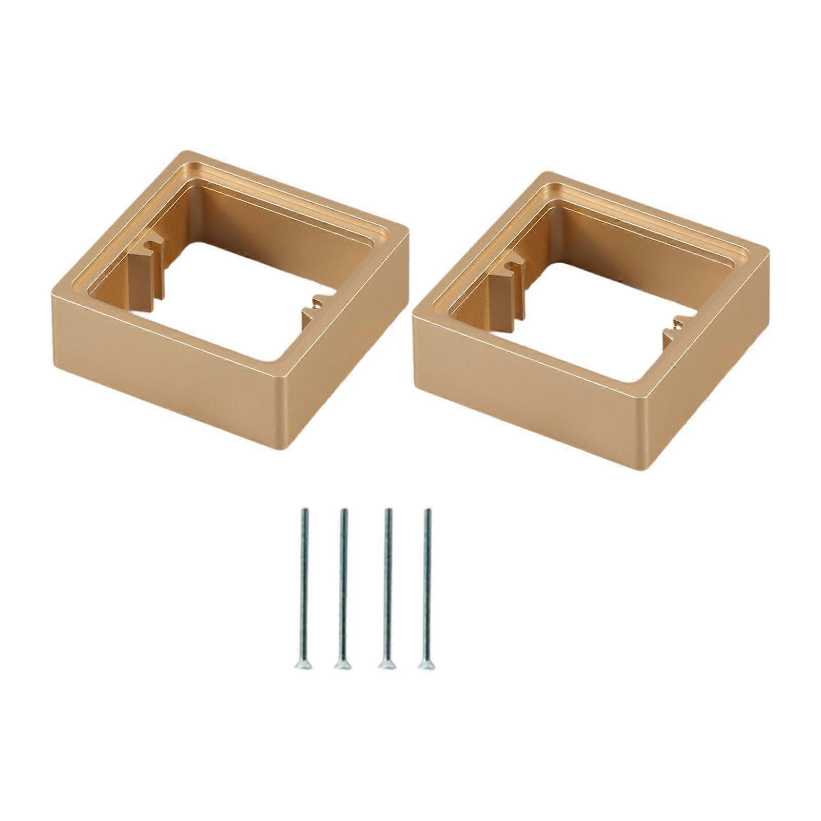2 Pieces Single Socket Spacers Cable Box Heightening Pad for Increased