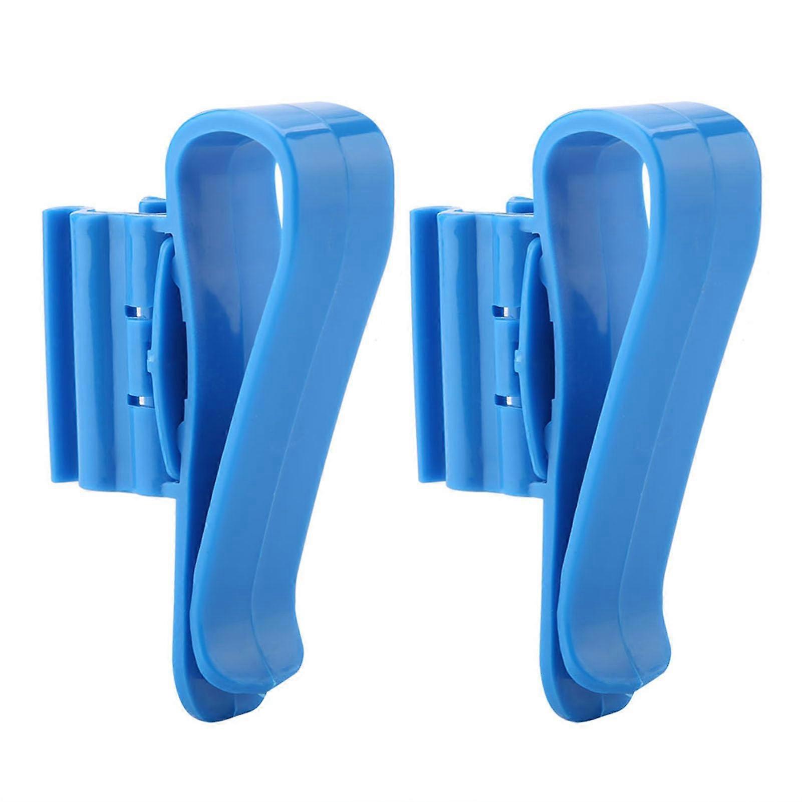 2pcs Fishing Mounting Clips for Pipe Clamp and Hose Holder, Durable Plastic, Adjustable Size, Compatible with Various Tubes