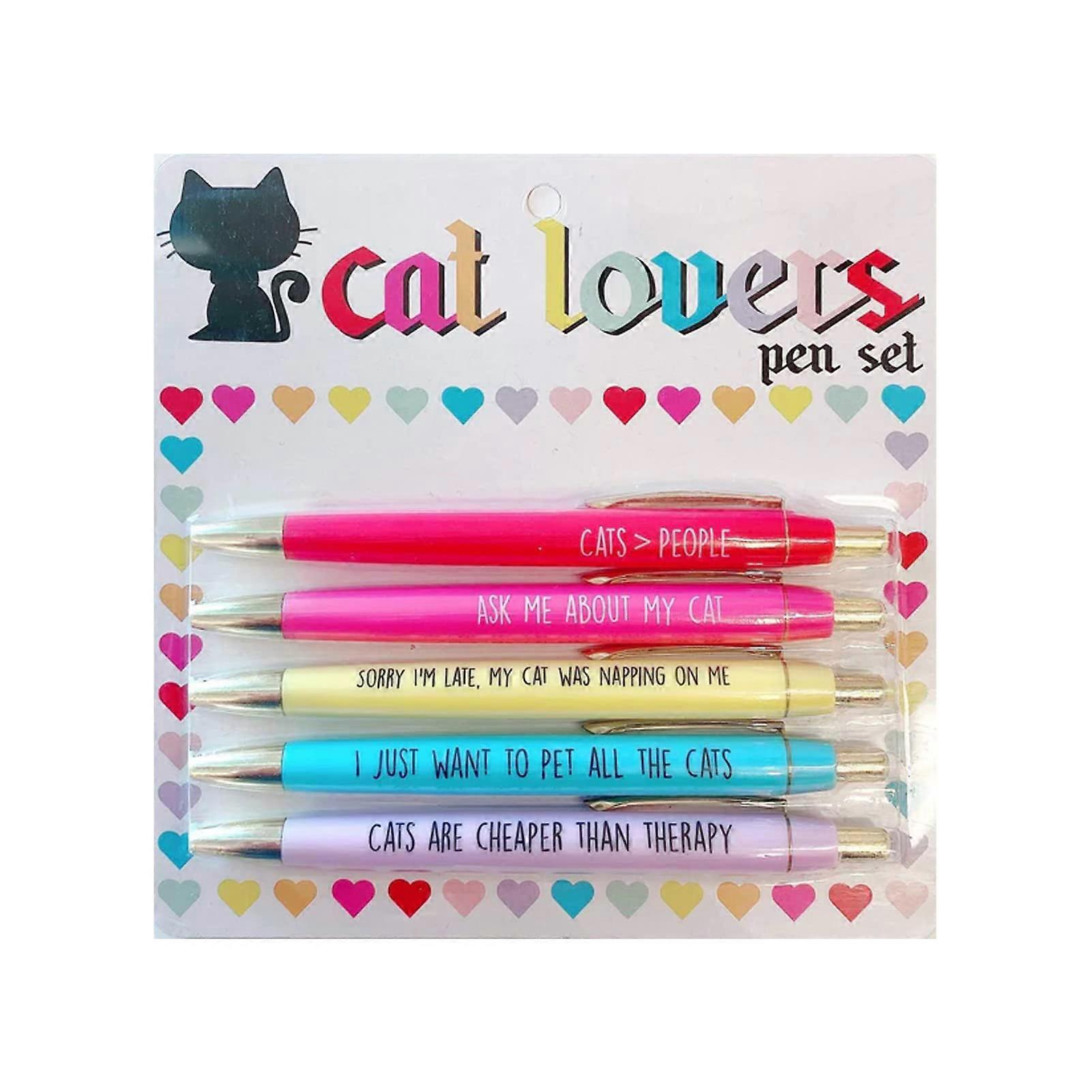5PCS rs Ballpoint Pens with Stylus Tip Funny Phrase
