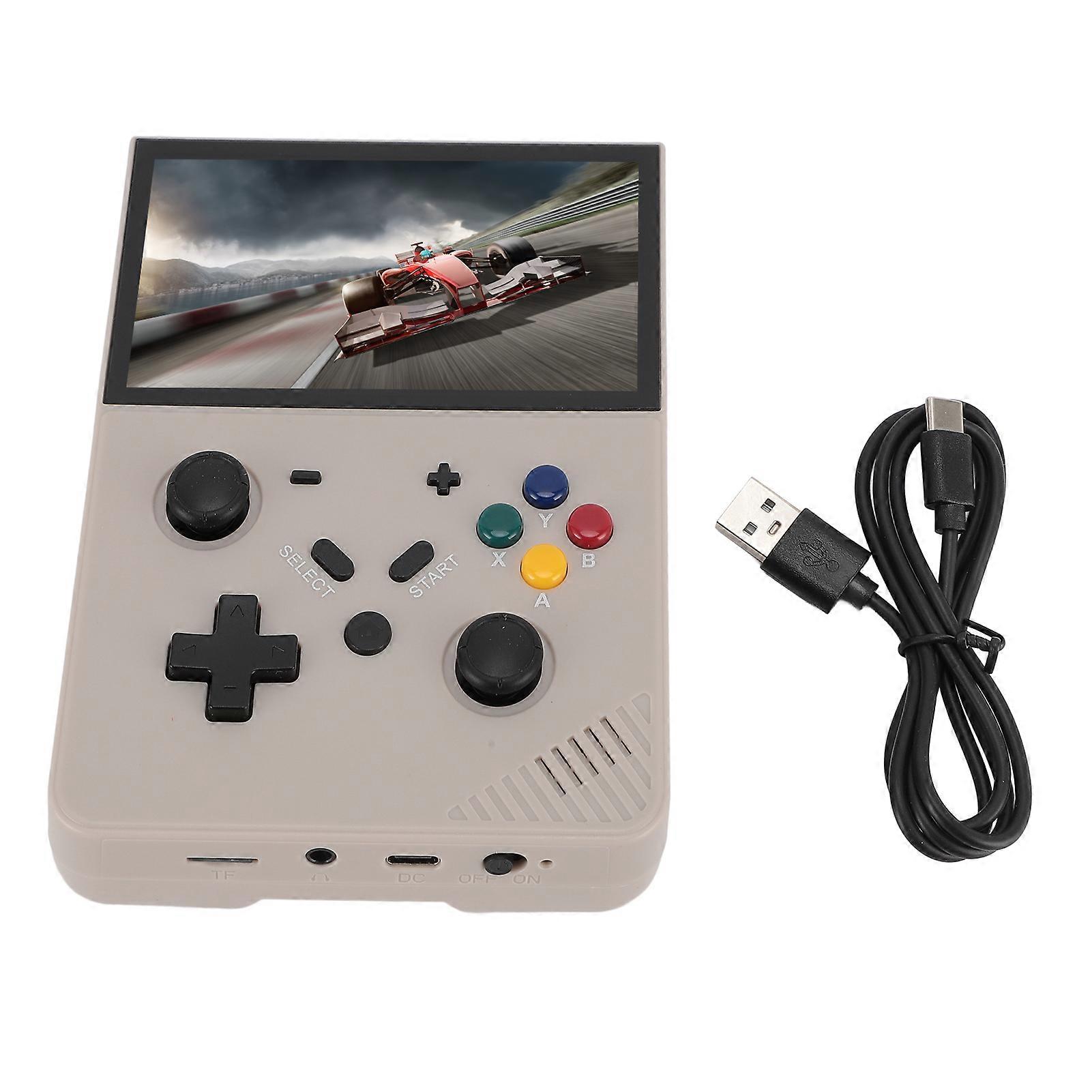 Handheld Game Console Retro Portable Player 4.3in IPS Screen Gaming Device with 20000+ Classic Games Small Memory Card Gray 64GB