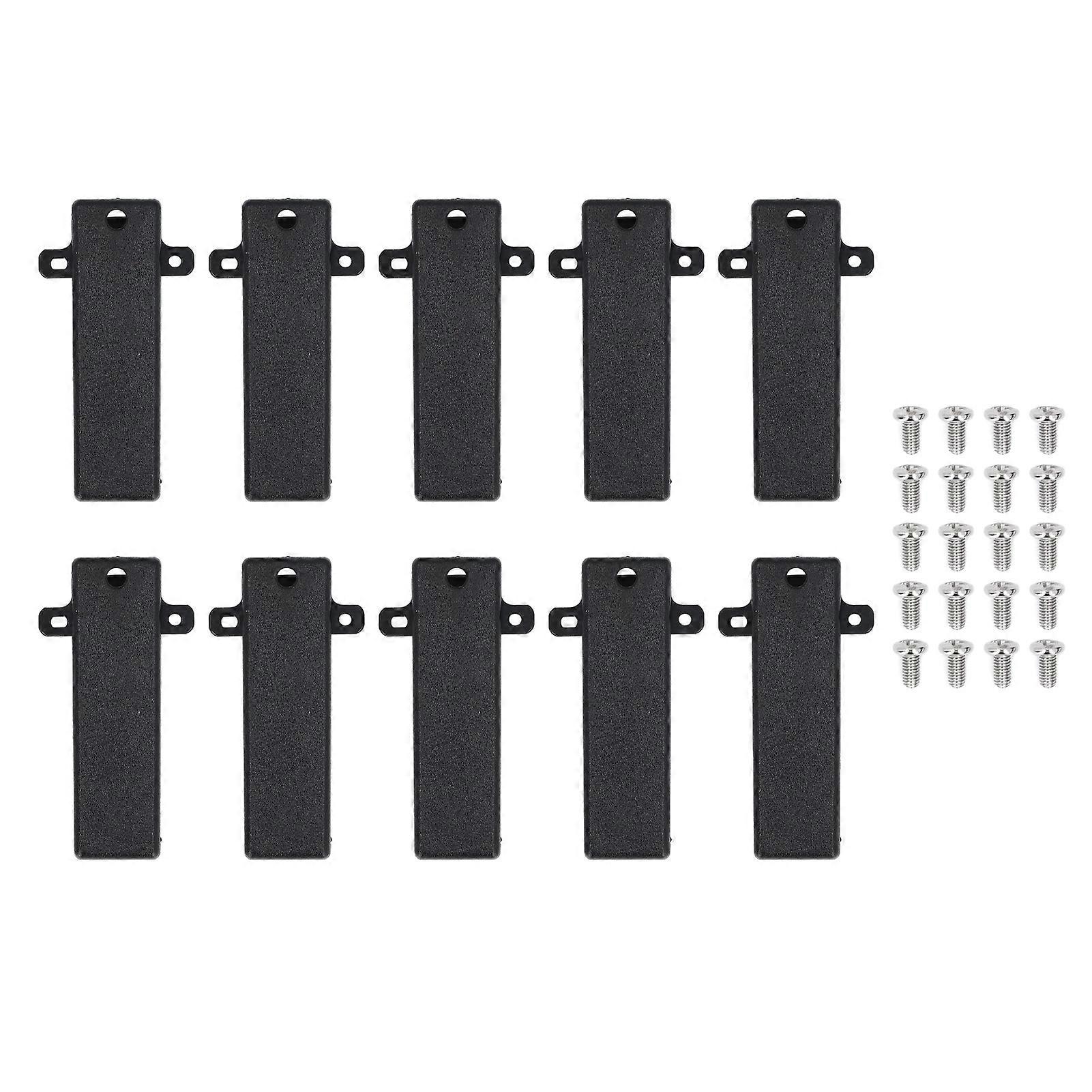 10pcs Radio Belt Clip Replacement 2 Way Radio Belt Clamp for Kenwood NX240 NX340 TK 3107 TK 270G TK 2200 TK 3200 TK 280 TK 380