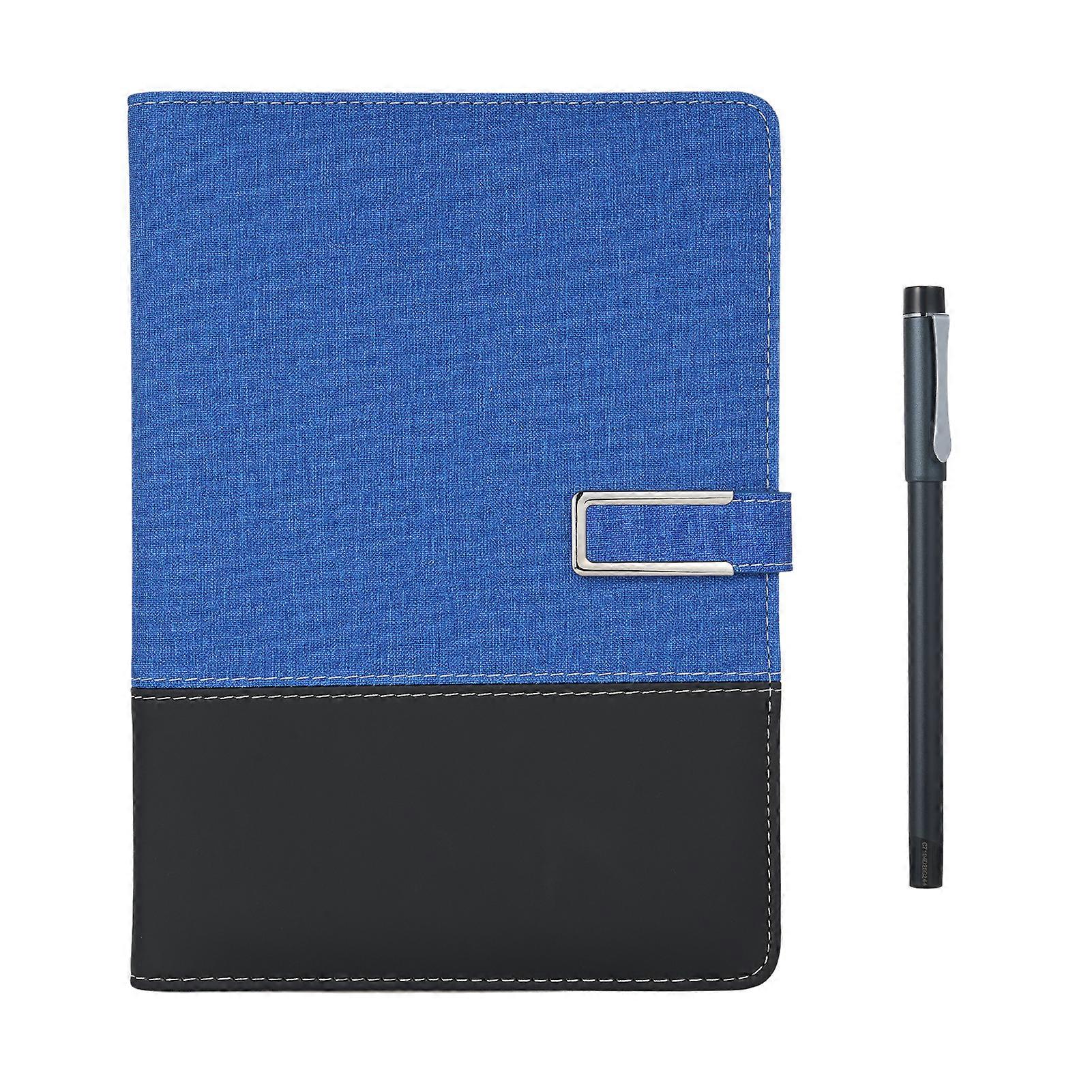 Smart Pen + A5 Leather Notebook Lined Journal Planner Real-time Sync for Digitizing Use with APP Voice-to-Text/ Offline Storage/ AI Function/ Sharing