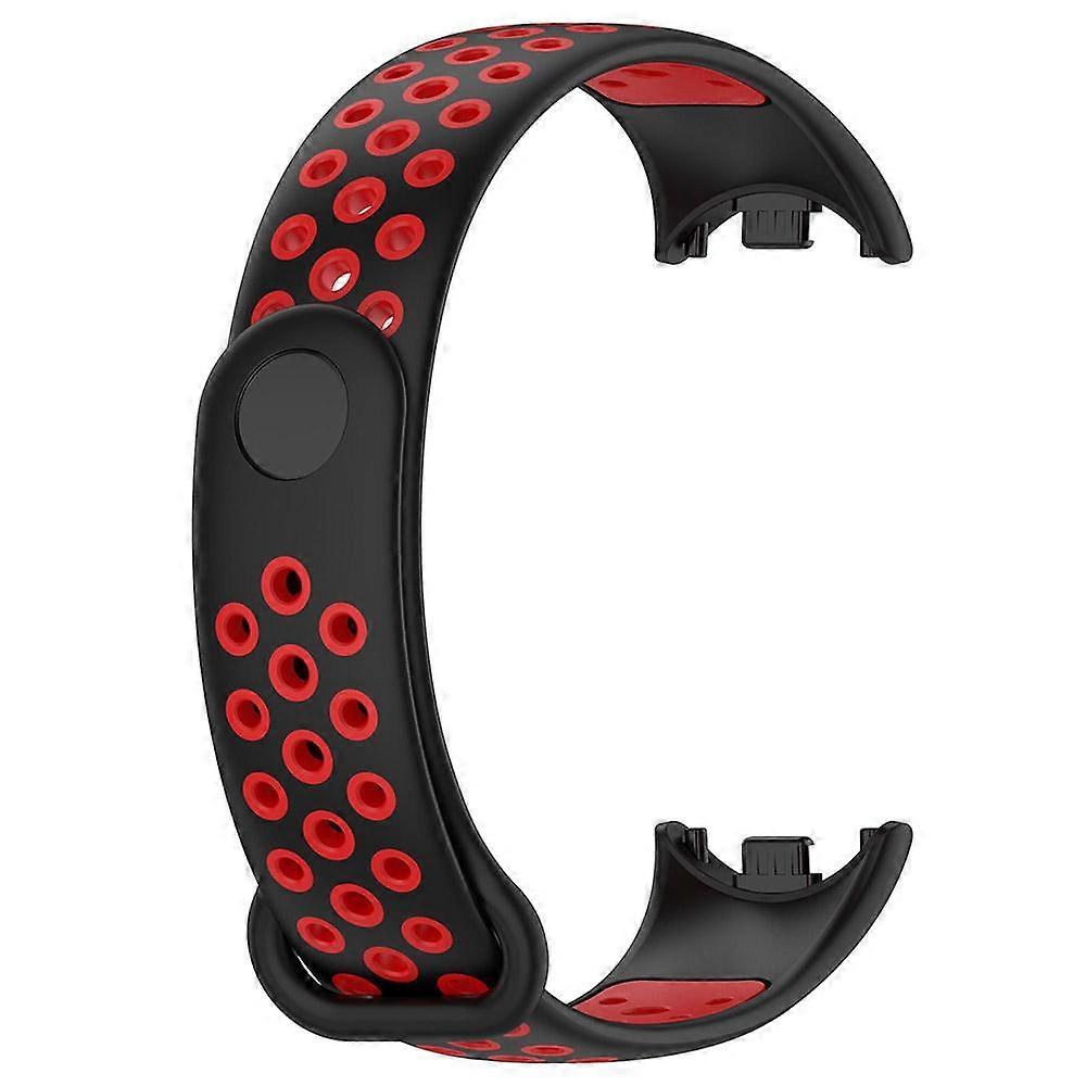 Sport Silicone Strap For Xiaomi Mi Band 8 Bracelet Two-Color Wristband