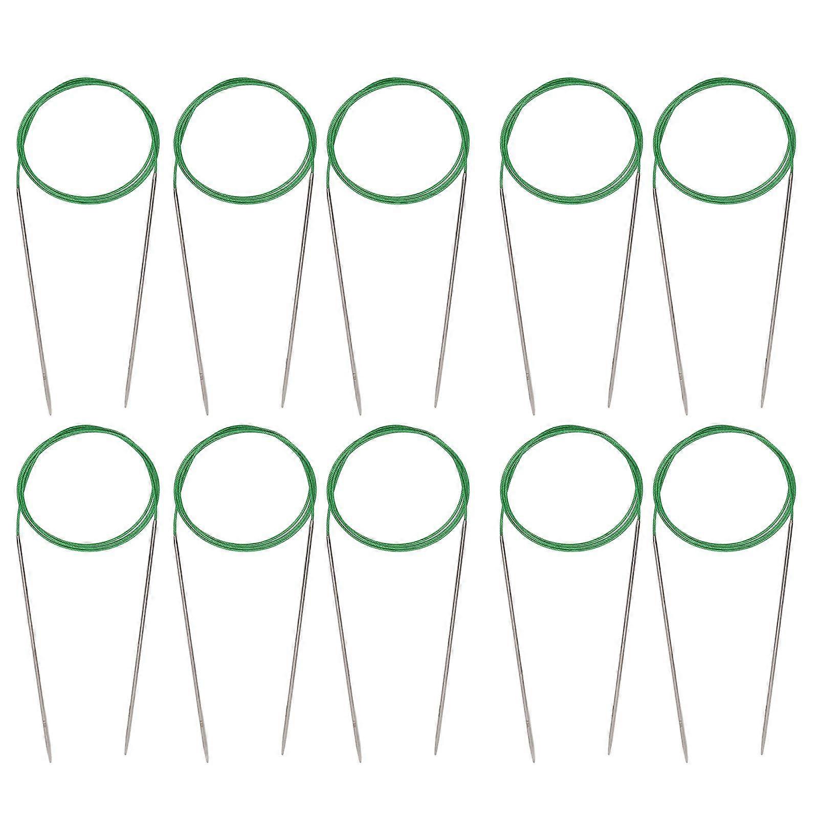 2025 Último modelo 10pcs Aguja de tejer circular multiusos 100cm 39in leng...