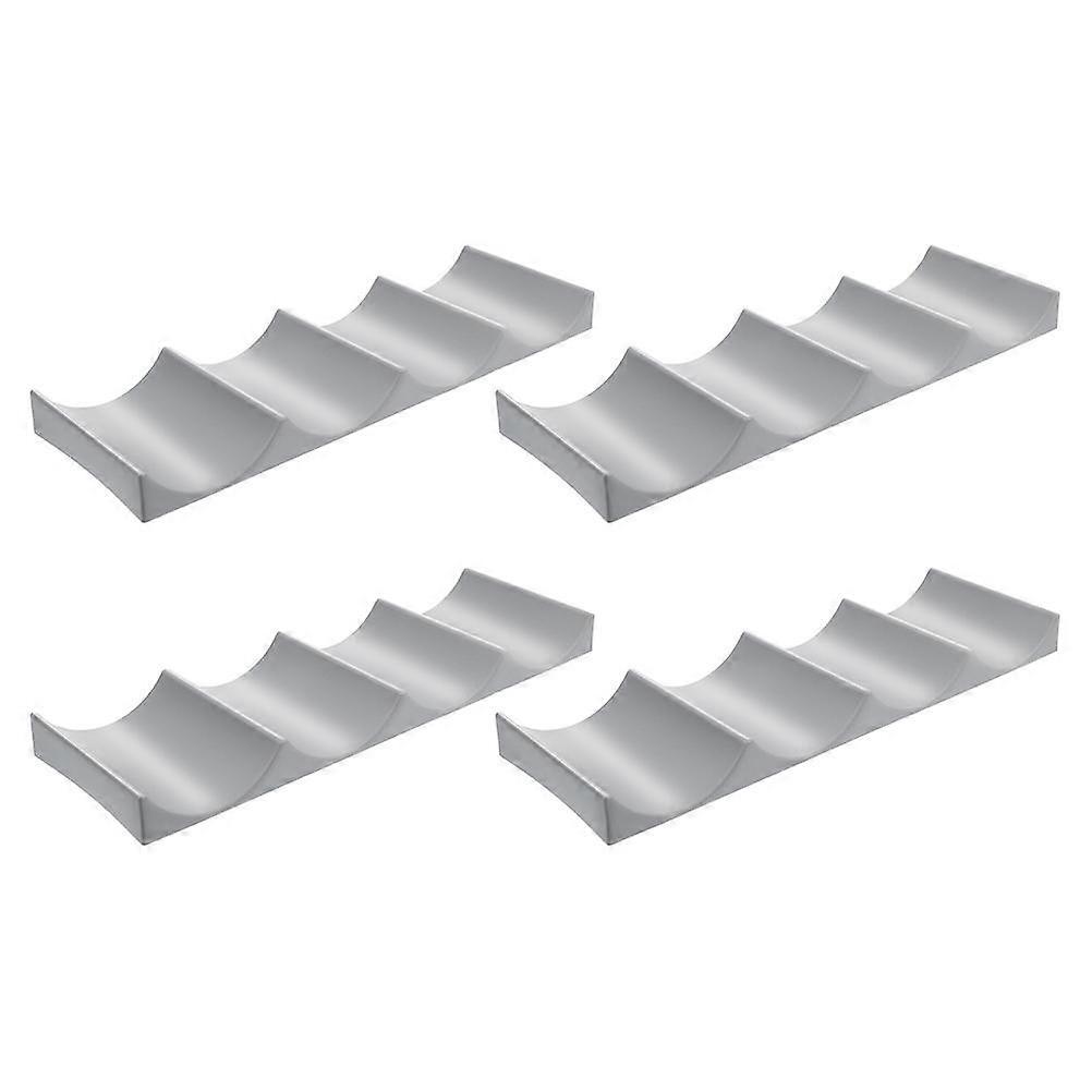 4pcs European Style Wine Rack, Deep Gray Display Holders for Kitchen Pantry Countertop Storage