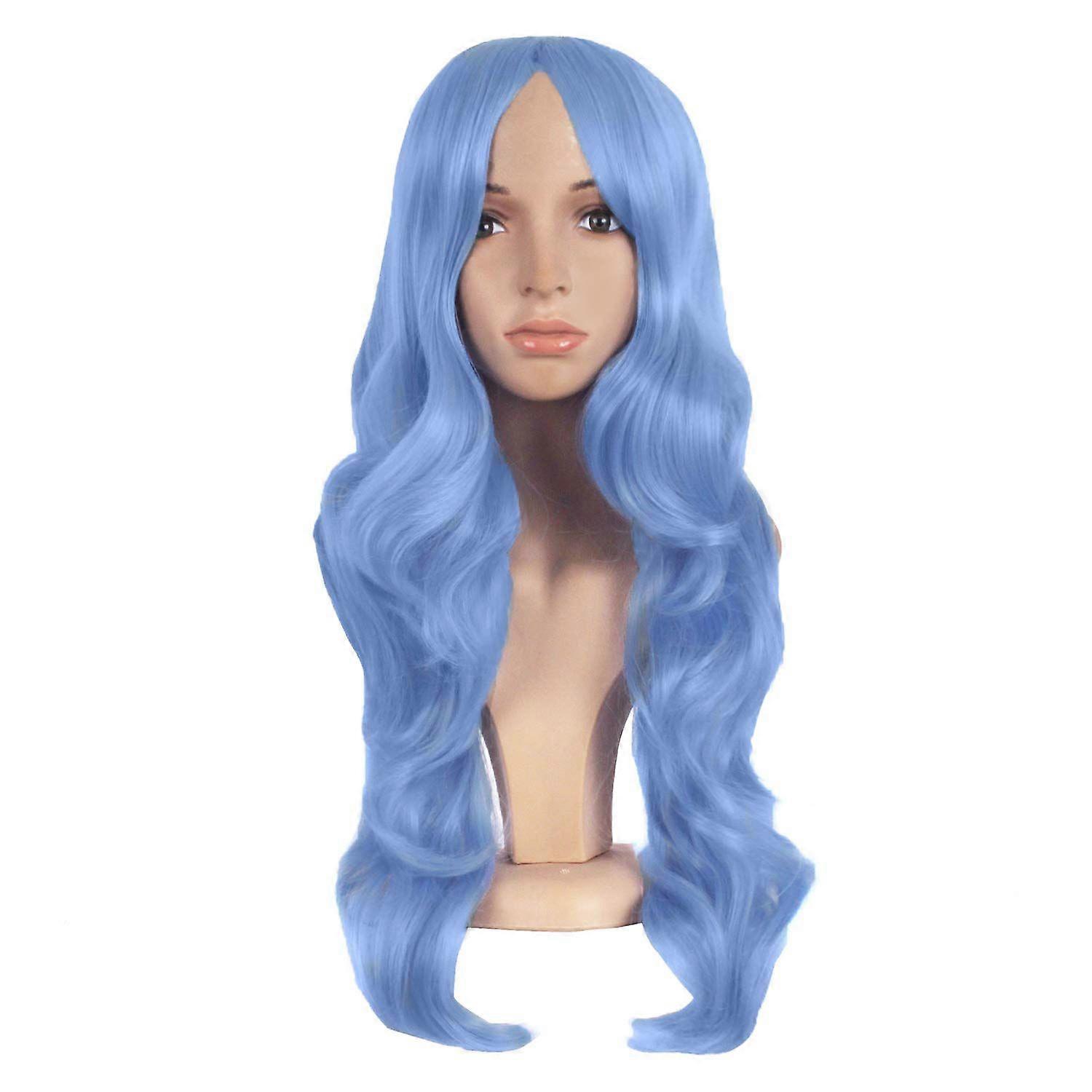2025 Latest Model 24 Inch/60cm Charming Synthetic Long Wavy Side Bangs Women