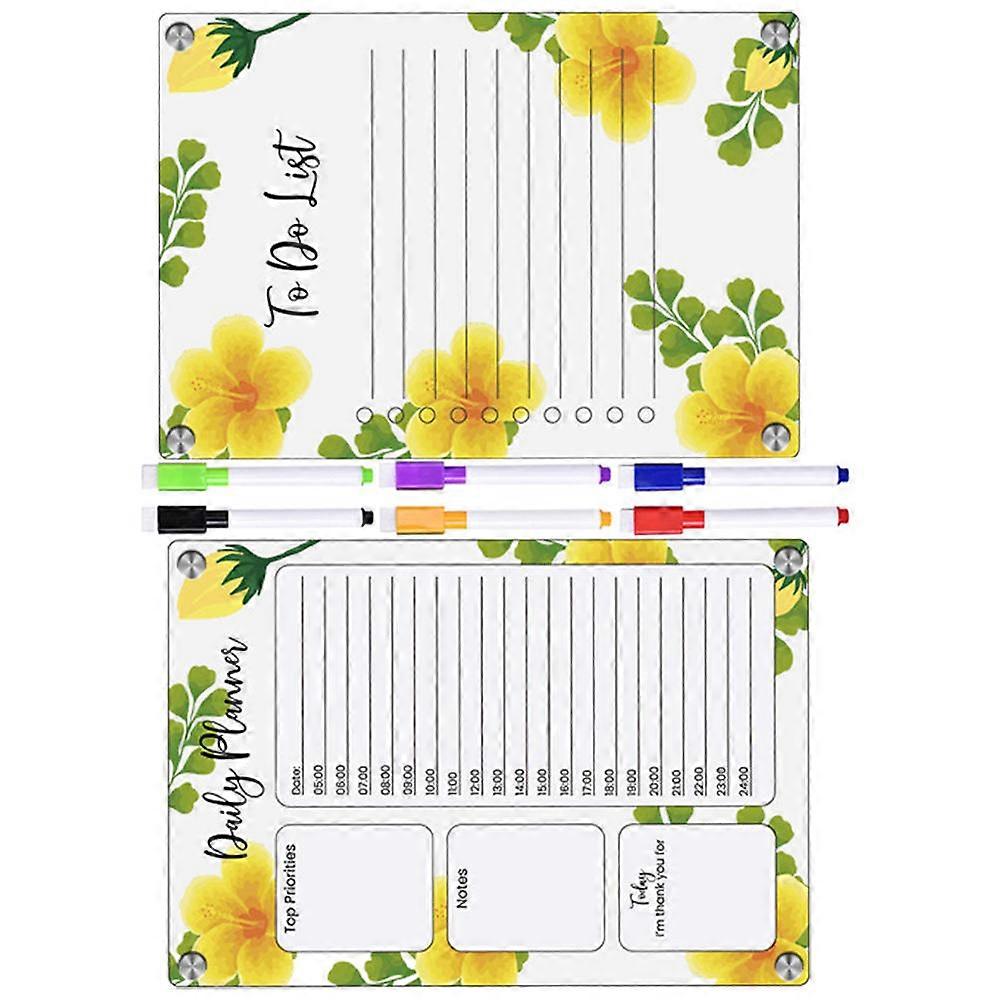 Planning Board Magnetic Fridge Attachment Acrylic To-Do Lists Households 1Set
