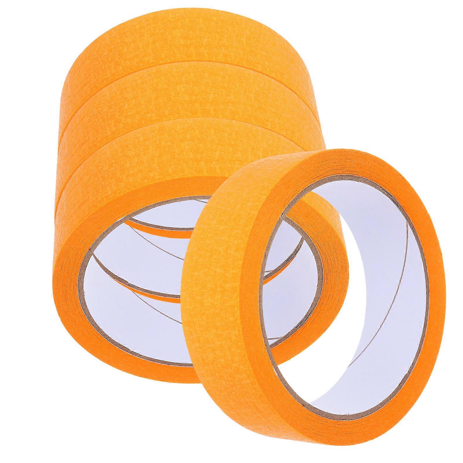 4 Rolls Colored Edge Trim Masking Tape for Painting, DIY Crafts, Temperature Resistant, Smooth Removal, Durable Adhesion for Clean Lines in Home