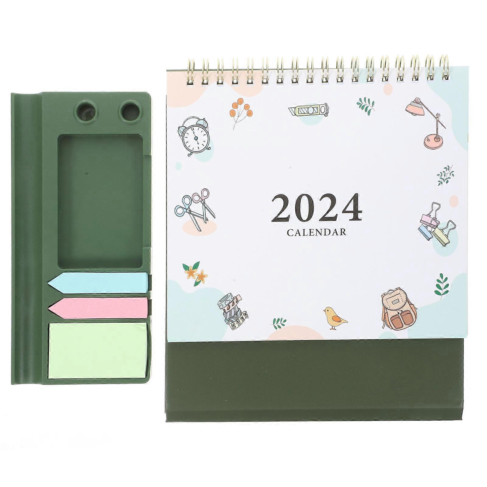 Desk Calendar Stand-Up -Fold Home Use 20.5X18X17CM Event Planning 1Pcs