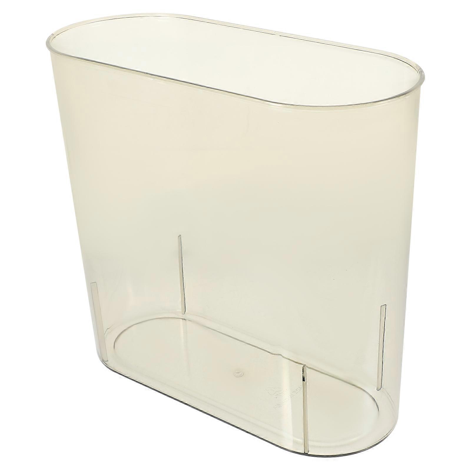 Small Trash Can Garbage Container For Bathroom Bedroom Toilet Slim Design PET 12.46X11X5.23IN 1Pack