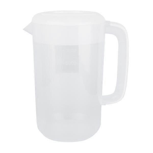 1 Pc 4000ml Plastic Large Capacity Juice Cold Water Container Pitcher With Lid