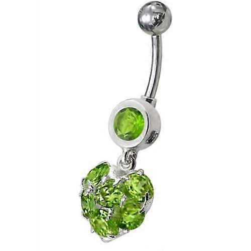Fancy Heart Dangling Belly Ring