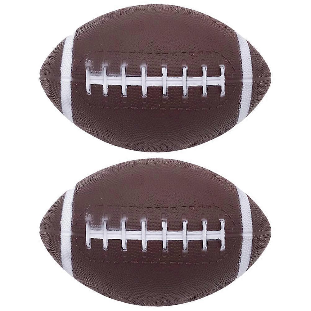 Inflatable PVC Rugby Ball for Cosplay with Outlook Coffee Color 2 Pieces
