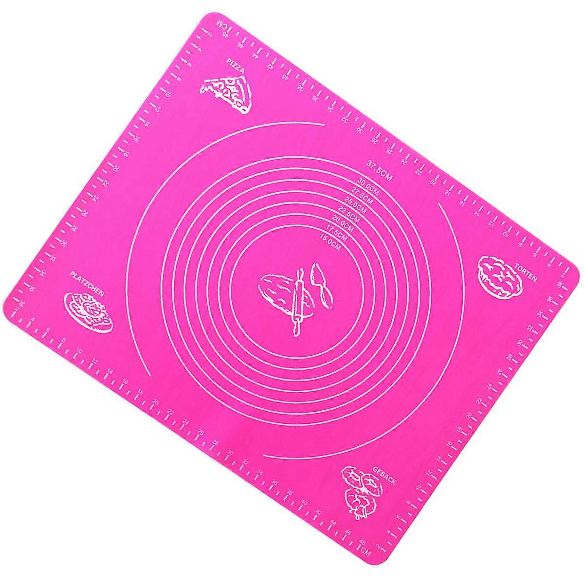 Extra Large Silicone Baking Mat For Home Bakers Non Stick Kneading Rolling Shaping Bread 50X40X0.10CM 1Pack