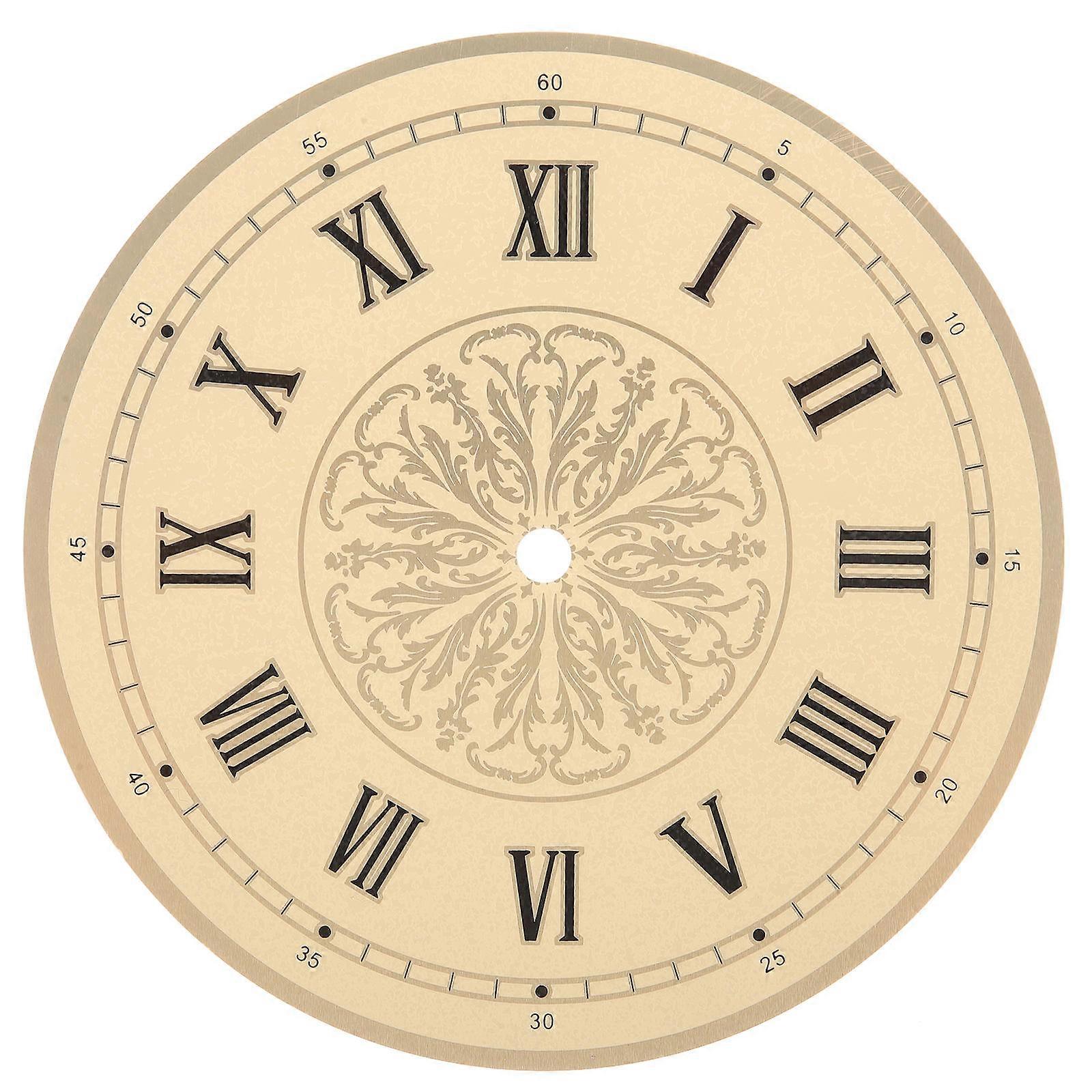 Durable Round Clock Dial Replacement for DIY Projects with Elegant Design