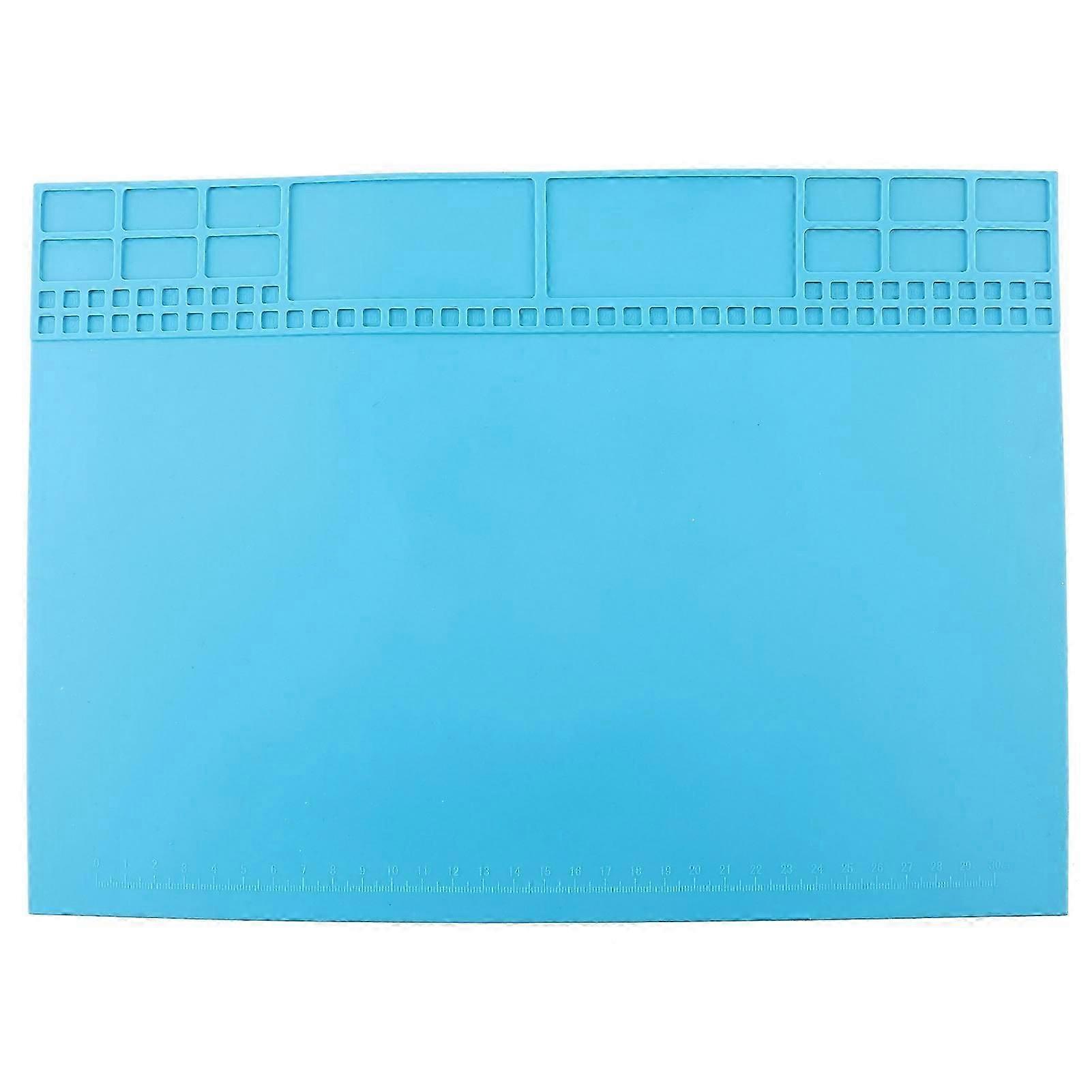 Heatresistant Phone Computer Maintenance Platform Heat Insulation Pad Mat Light Blue
